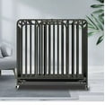 Steel Solid Black LMBGGLBLK95 Pet Cage for Small to Mediumsized Dogs