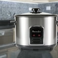 Professional 12Cup Stainless Steel Rice Cooker with NonStick Bowl and