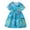A02 Blue, variant on Spring Dresses for Girls Size 6-8 Cute Easter Bunny Embroidered Princess Dress Short Sleeve Princess Dress, Size 7-8, Yellow