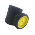 thumbnail image 1 of serony Hex 12mm On Road Tires RC Car Flat Run C Precise for Tamiya Assorted Color Yellow, 1 of 6