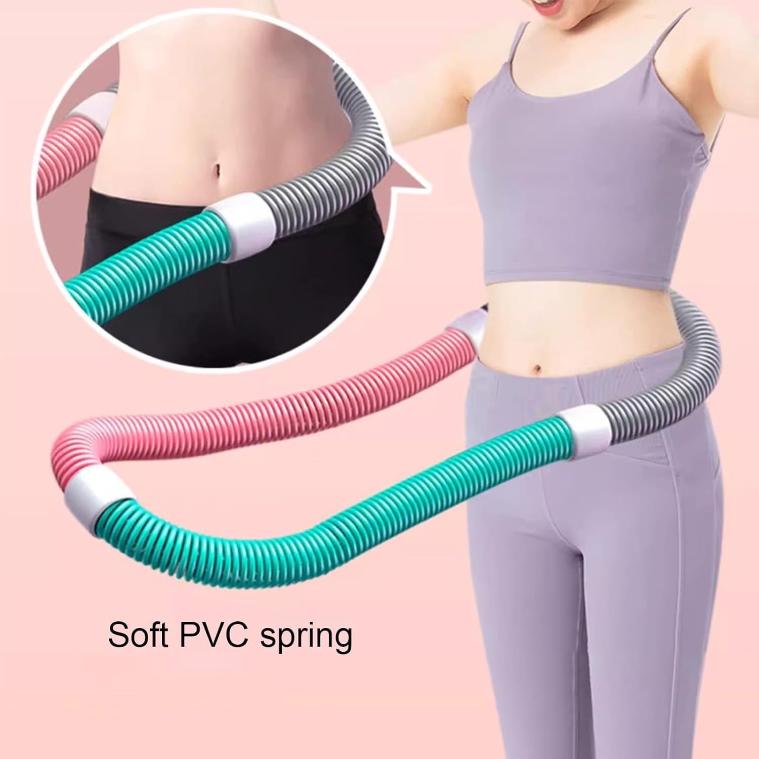 Hula Hoops Waist Trainers For Women Belly Fat Weighted Soft Sping