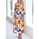 thumbnail image 3 of Vestido PRETTYGARDEN Azul Acuarela Floral Midi Manga Larga XXL, 3 of 9