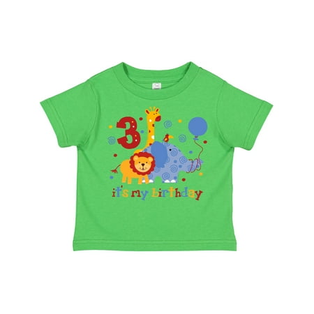 

Inktastic Safari 3rd Birthday Gift Toddler Boy or Toddler Girl T-Shirt