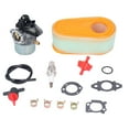 thumbnail image 2 of Lawn Mower Carburetor, Direct Mounting Reliable Wear Resistant Anti Deformation Carburetor Kit With Spark Plug For TroyBilt, 2 of 8