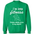 thumbnail image 2 of OXI Crewneck Sweatshirt - Whole Pizza In My Mouth, Basic Casual Sweatshirts for Men's and Women Fleece Sweatshirt Long Sleeve - Irish Green 3X-Large, 2 of 2