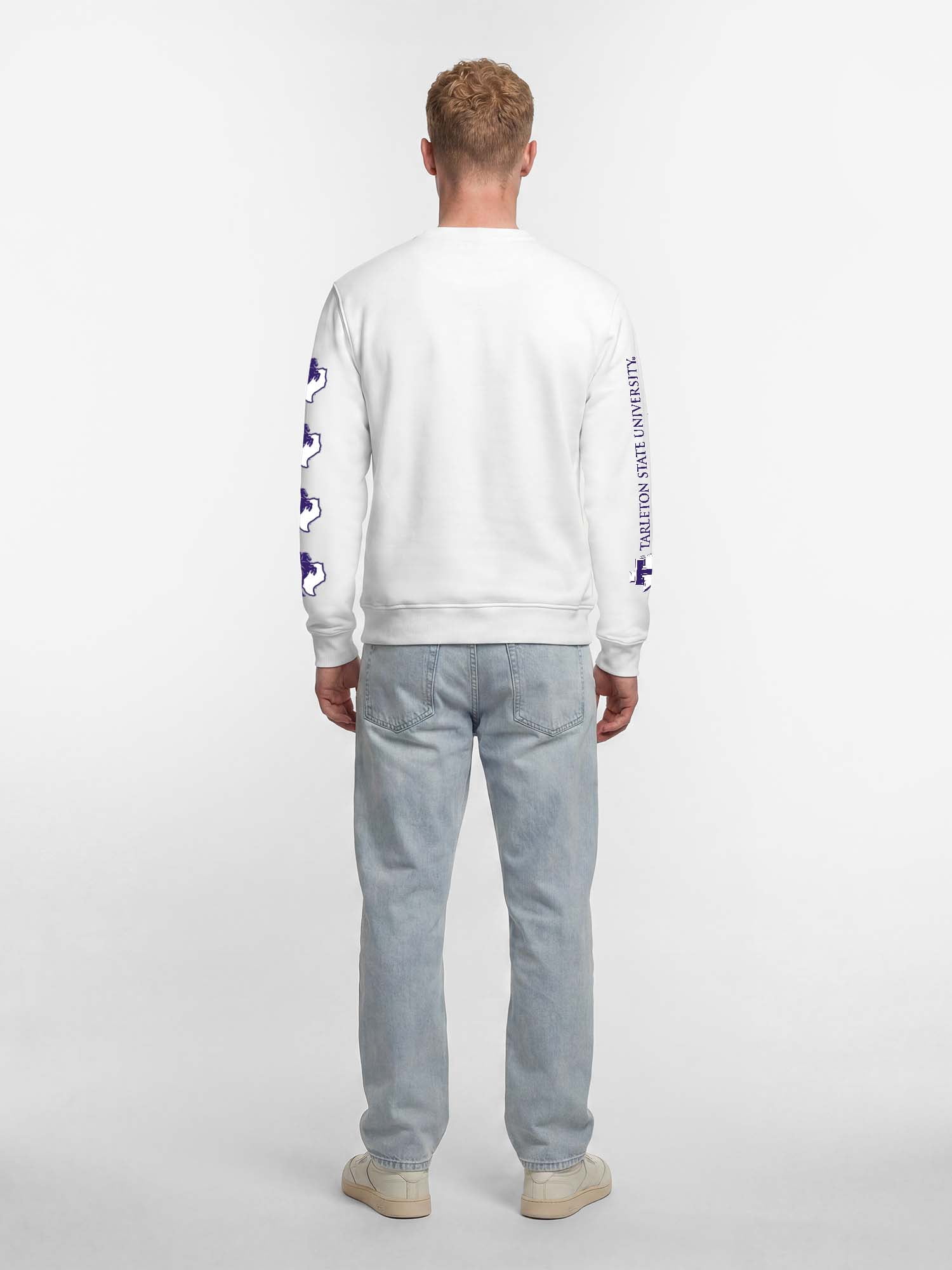Tarleton State Texans Reebok Mens White Crew Sweatshirt