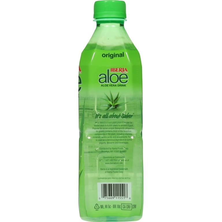 Iberia Original Aloe Vera Drink, 16.9 fl oz, Refreshing Pulp Juice with  Natural Flavors - Walmart.com