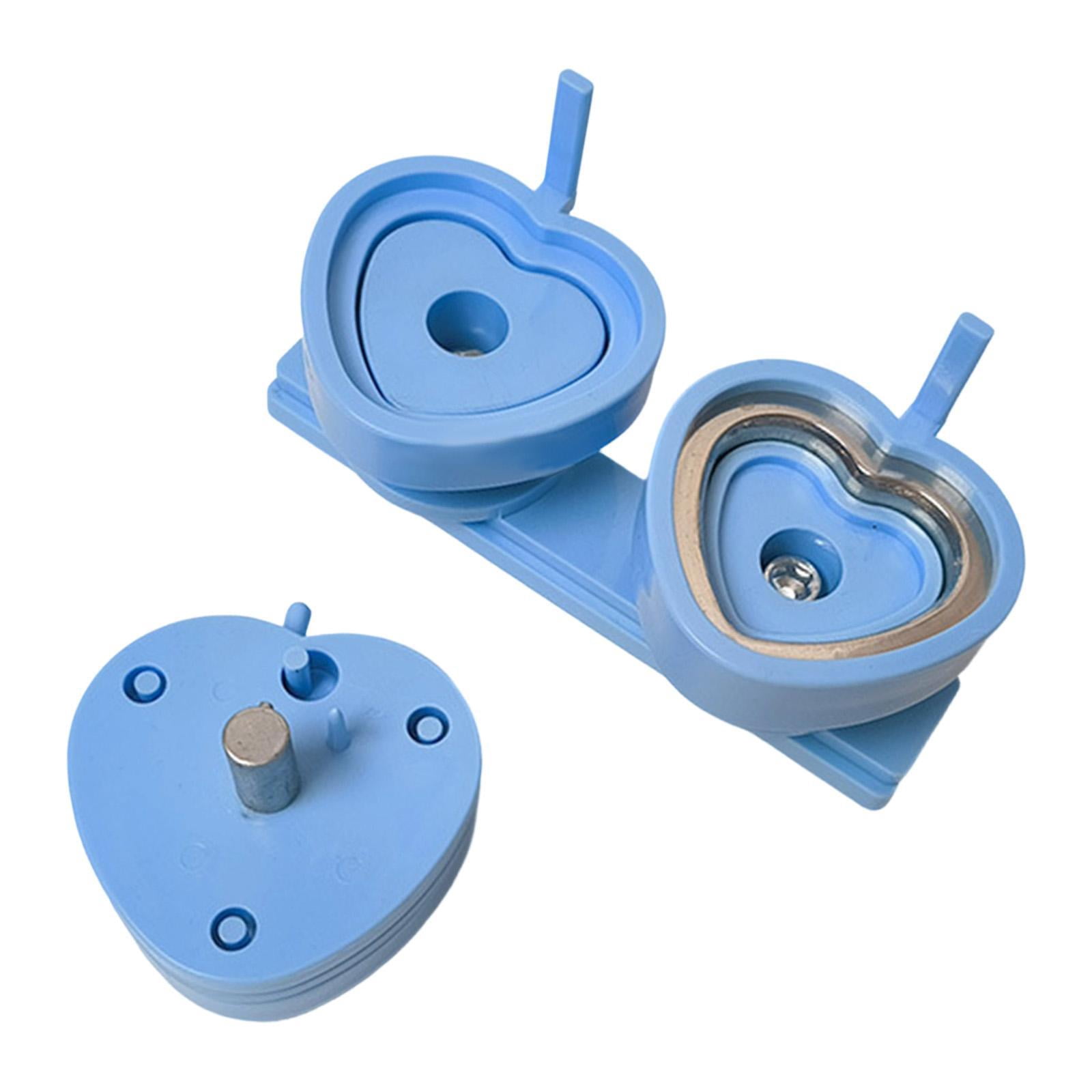 FVDPWYE ABS Plastic Badge Maker Die Mold Kit for Button Badge Press Machine and Creative Light Blue