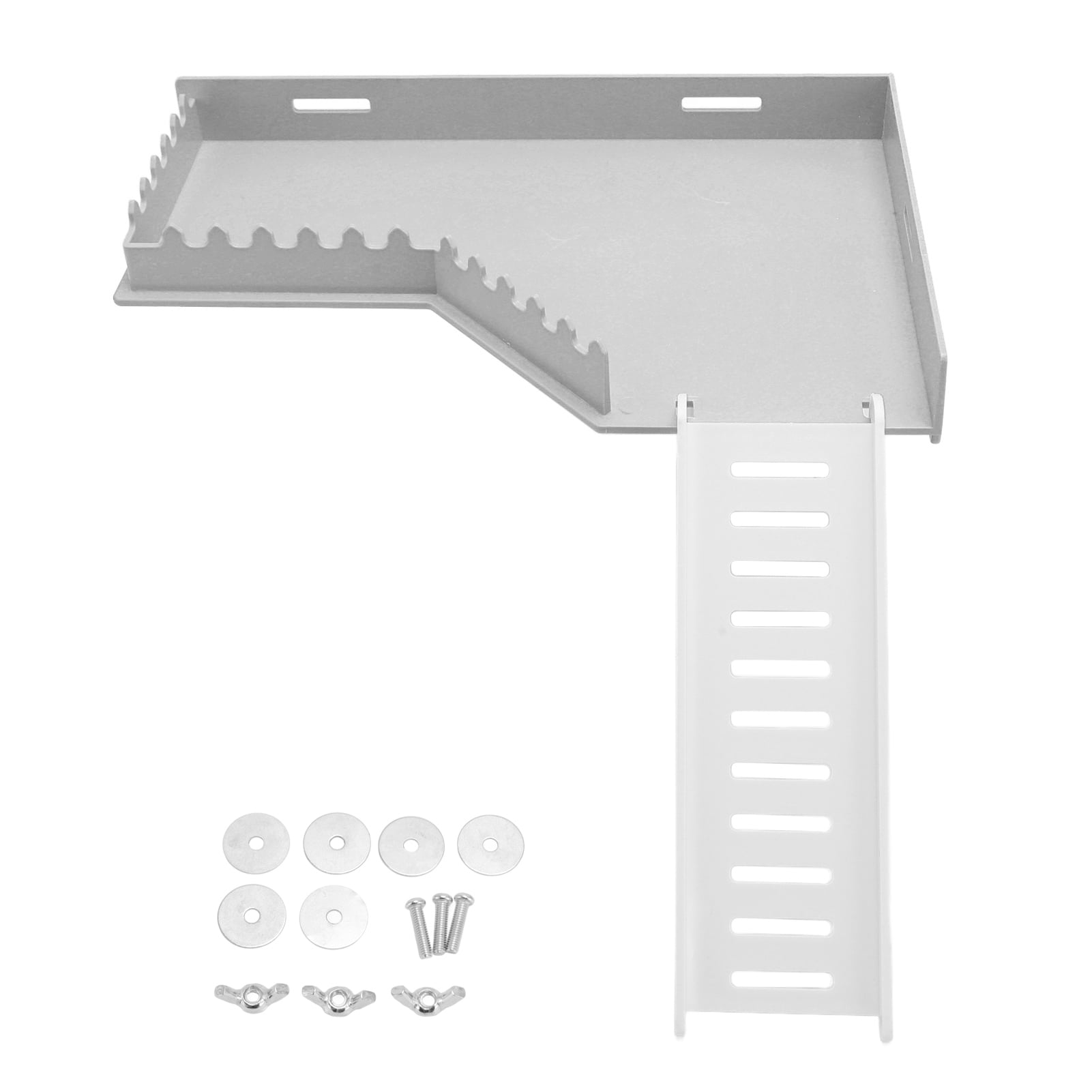 Sorven Plastic Hamster Cage Hamster Cage Platform Safe Exercise Toy Plastic Small Animal Cage Standing Platform with Ladder for Guinea Pig Cats