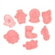 thumbnail image 5 of GOOHOCHY Juego de 8 moldes navideños para galletas, moldes para decorar galletas con diseños de dibujos animados, moldes para pasteles, 5 of 7
