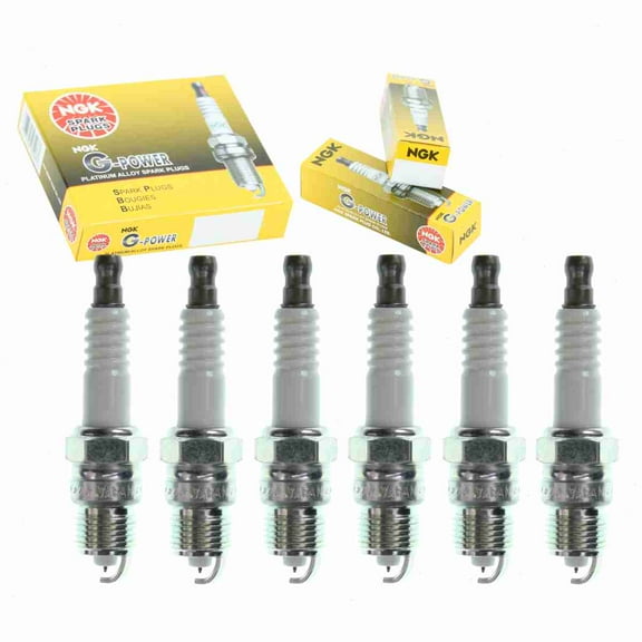 6 pc NGK G-Power Spark Plugs compatible with Chevrolet C1500 4.3L V6 1988-1995