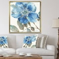 thumbnail image 2 of Designart ' Indigold Watercolor Flower I ' Farmhouse Framed Canvas, 2 of 3