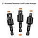 thumbnail image 4 of Juego de 14 piezas de extensiones de brocas flexibles con broca de ángulo de 105°, 4 of 7