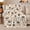 Pug Playtime, variant on Happy Pug Faces with Hearts and Paw Prints, Playful Dog Style for Pug Lovers, White Pet Pattern and Birthday Gift, Soft Flannel Blanket for Sofa and Pet Corner, Dog Home Decor
