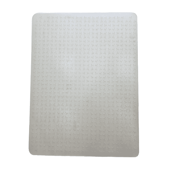 Floortex® Cleartex® TrYlok® Vinyl Rectangular Chair Mat for Low Pile Carpets up to 1/4" - 29" x 47"