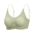 thumbnail image 5 of Wdgfv Womens Lace Edge Non Steel Ring Seamless Movement Adjustable Yoga Sleep Large Cup Support Bra, 5 of 6