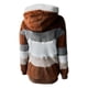 thumbnail image 4 of Gibobby Chamarra Sherpa para mujer, Sudadera con Capucha para Mujer, cálida, de Forro Polar, Holgada, con Capucha, Prendas de Vestir(Marrón,XG), 4 of 5