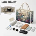 thumbnail image 4 of ZUXONGSY Hummingbird Flower Print Women’s Transparent Waterproof PVC Handbag, Oversize Lightweight Shoulder Tote with Top Handle and Zipper, Practical Shopper for Daily Commute, 4 of 7
