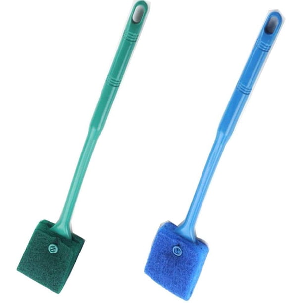 Limpiador de vidrio para tanque de peces, 2 rascadores de algas para acuarios, cepillo de limpieza para tanques de peces, esponja de limpieza para acuarios de tanques de peces, raspador de algas para acuarios, para acuarios de vidrio acrílico Sailing Electrónica