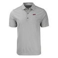 thumbnail image 2 of Men's Cutter & Buck  Heather Gray Eastern Kentucky Colonels Big & Tall Forge Eco Stripe Stretch Recycled Polo, 2 of 3
