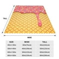 thumbnail image 3 of Fotbe Pink Ice Cream Manta de Franela Acolchonada con Estampado, Súper Suave y Esponjosa, Extra Grande para Sofá, Cama, Uso Todo el Año-60"x50", 3 of 7