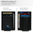 thumbnail image 6 of Serman Brands Front Pocket Wallet | Money Clip Magnetic | Bifold Minimalist RFID | Leather Wallets for Men | Slim Credit Card Wallet Modern | Shadow Black, 6 of 6