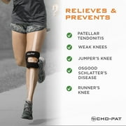 Cho-Pat Dual Action Knee Strap, Double-Layer Support for Chondromalacia, Osgood Schlatter’s, and Knee Pain Relief, Small