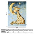 thumbnail image 4 of BCIIG Giraffe Stars Moon Warm Lightweight Blanket Soft Fleece Blankets for All Seasons, Excellent Hand Feel, Living Room Sofa Decor, Cow Gifts Blanket, Ideal for Toddlers, Children and Adults 50x60in, 4 of 6
