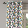 thumbnail image 2 of Ambesonne Artichoke Grommet Curtain, Black White Vegetable, 50" x 96", Turquoise Apricot, 2 of 6