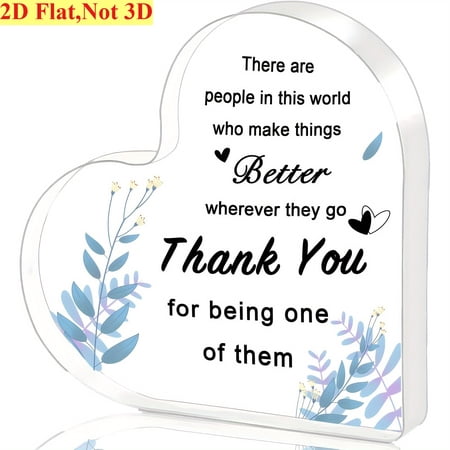 Acrylic Heart Appreciation Plaque 3.9X3.9 Inch Floral Design Premium Clear Acrylic Thank You Gift For Teachers Colleagues Bosss Volunteers Birthday Thanksgiving Christmas Teacher Appreciation Decor Acrylic Heart Appreciation Plaque 3.9X3.9 Inch Floral Design Premium Clear Acrylic Thank You Gift For Teachers Colleagues Bosss Volunteers Birthday Thanksgiving Christmas Teacher Appreciation Decor