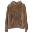 thumbnail image 5 of Frnrwgo Men's Hoodie Double-Sided Fleece Loose Fit Winter Casual Pullover with Kangaroo Pocket, 5 of 9