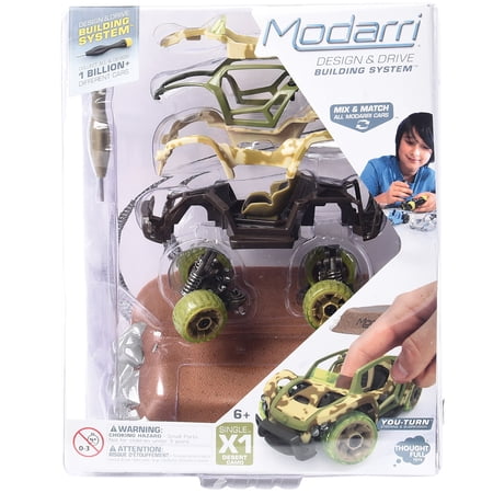 Modarri: X1 Desert Camoflauge - Single DIY Design & Build Toy Car, Mix & Match, Customize Your Own Vehicle, Finger Driving, Collectible, Kids Ages 6+