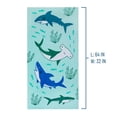 thumbnail image 2 of Wildkin Kids 100% Cotton Beach Towel for Boys and Girls (Shark Attack Blue), 2 of 3