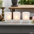 thumbnail image 3 of Hosley Frosted Glass Votive Candle Holder Set, Set of 24, 3 of 12