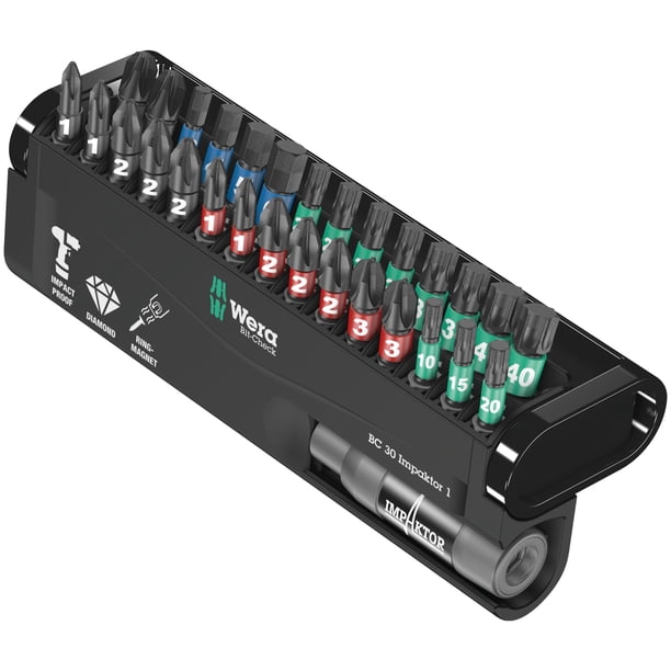 Set de brocas Wera Bit-check 30 IMPAKTOR 1 Surtido
