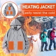 thumbnail image 3 of qucoqpe Children's Winter Heated Hooded Sweatshirts Temperature Control Five Heating Top Casual Warm Up Hoodie Pullover for Boys Girls, 3 of 6