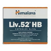 Pack of 3 Himalaya Liv.52 HB Capsules 3NX10s for Healthy Liver functions