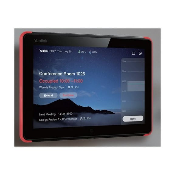 Yealink Roompanel Android based Scheduling Panel