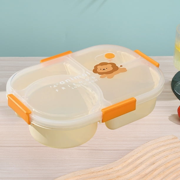 Border Student Bento Box Children Sealed Fruit Box Salad Box Work Microwave Lunch Box Chopsticks Dip Container Cute Kids Bento Lunch Box