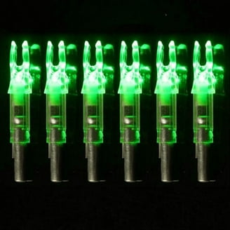 Nocks Iluminados Para Flechas - 12 Piezas, LED Automático, Colores Aleatorios, Para Tiro Con Arco Y Seguimiento Nocturno