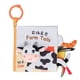 thumbnail image 1 of Libro de tela con cola de Animal para bebé, libro de tela suave y arrugado, cochecito interactivo, juguete para granja de bebés de 0 a 1 años, 1 of 5
