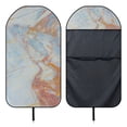 thumbnail image 6 of POLERO Marble Design Terry Cloth Car Seat Cover Sweating, Suitable for Seat Protector Van Truck Seat, Car Seat Towel Cover for Vans Cars, 6 of 7