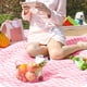 thumbnail image 4 of Esterilla de picnic multifuncional, portátil y de moda para acampar y hacer senderismo, manta de picnic imprescindible para viajes al aire libre a cuadros de colores, 4 of 6