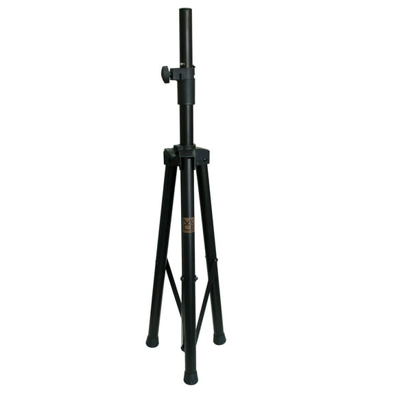 MR DJ SS350B Speaker Stand Universal, Black Folding Tripod, PRO PA DJ Home On Stage Speaker Stand Mount Holder