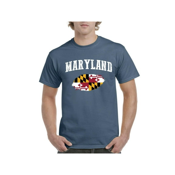 Men's T-Shirt Short Sleeve - Maryland Flag