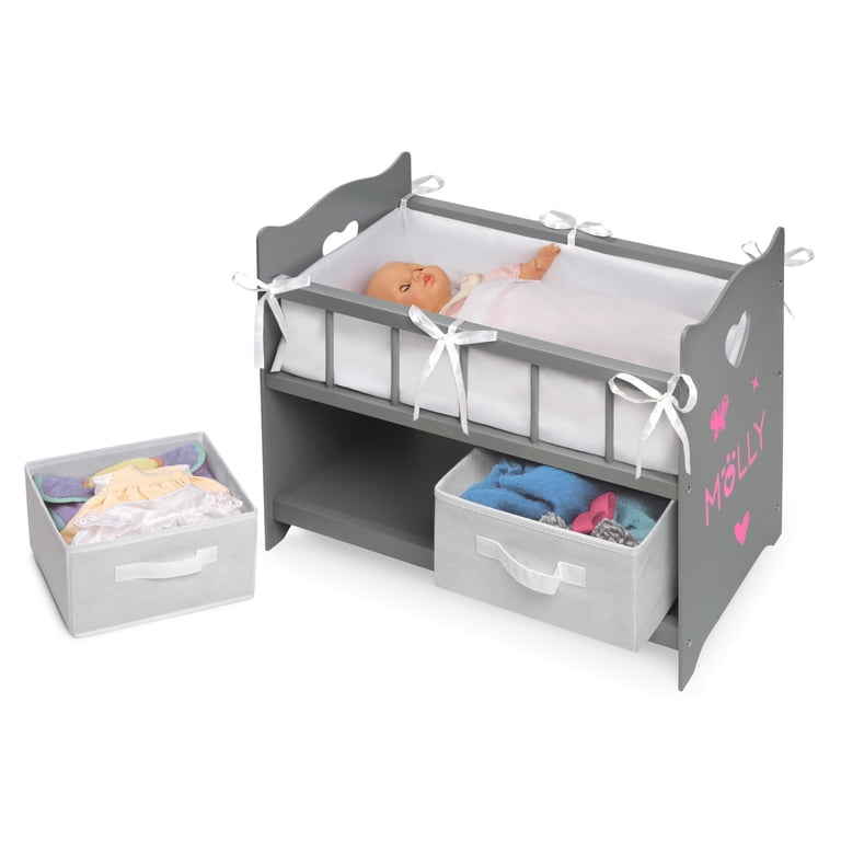 Badger Basket Executive Doll Crib Storage Gray photo 7