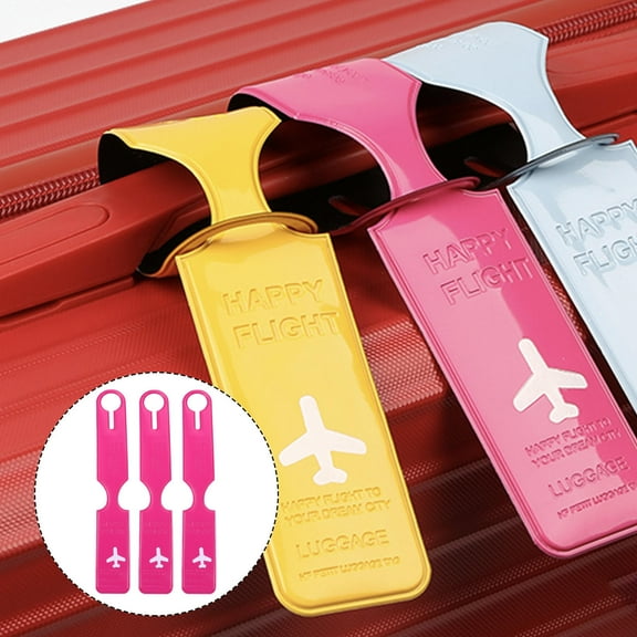 WHAMVOX 3 Pcs Baggage Tag Luggage Tags Accessories for Suitcases Travel Label