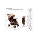 thumbnail image 5 of The Baby Shop Carriola Reversible Beige C/ Charola 3 Reclinado Toldo Plegable, 5 of 5