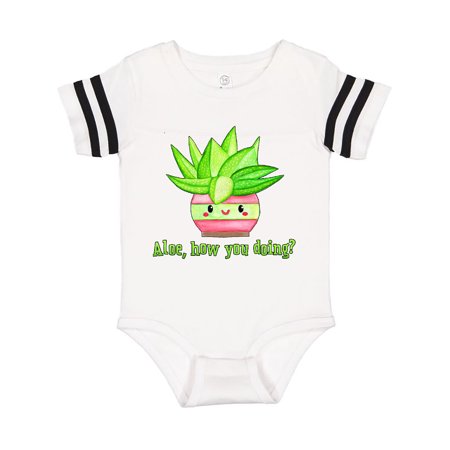 

Inktastic Aloe How You Doing- cute aloe plant Gift Baby Boy or Baby Girl Bodysuit