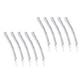 thumbnail image 5 of 10pcs Rhinestone Hairpins Single Row Bang Clips Bobby Pin Hair Accessories for Women Girls Silver, 5 of 8
